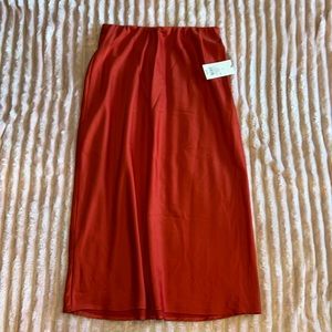 A New Day Women’s Burnt Orange A-Line Skirt - NWT - Size Small